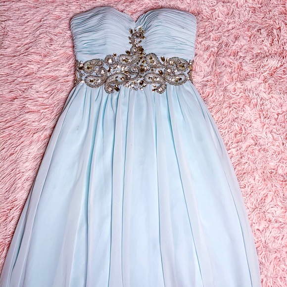 Dresses & Skirts - ✨SOLD Teal Strapless Formal Dress
